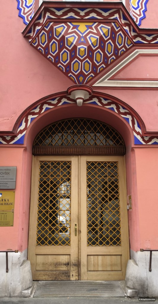 Vurnik house door in Ljubljana, Slovenia