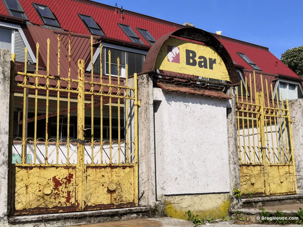 Yellow gates in Ljubljana, Slovenia