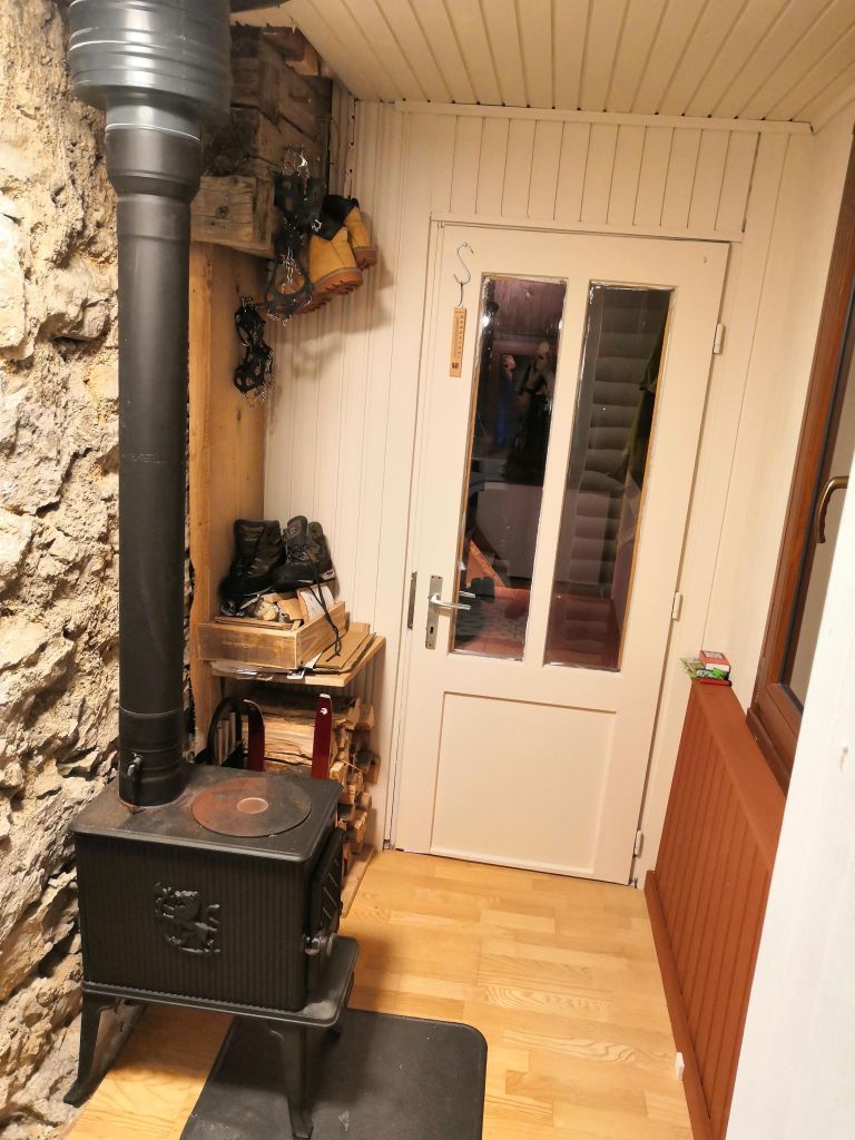 Jotul f602 eco wood burning stove in situ